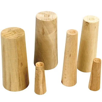 Wooden Emergency Bungs/Plugs. Set of 6,  1/2" - 2" diameters