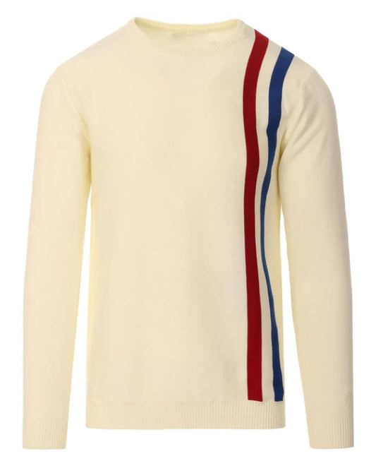 Men's Knit Long Sleeve with Yacht Stripes