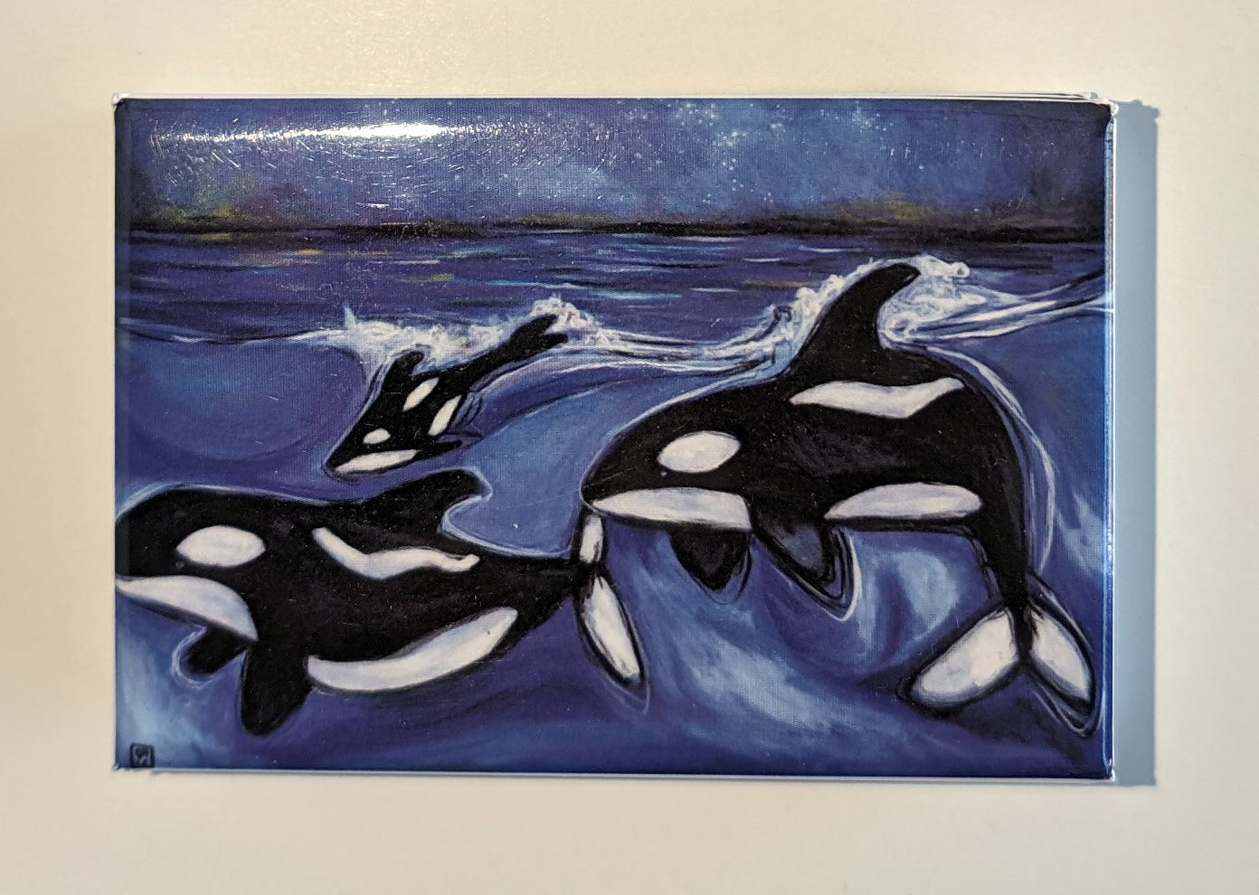 Whale Art Magnet